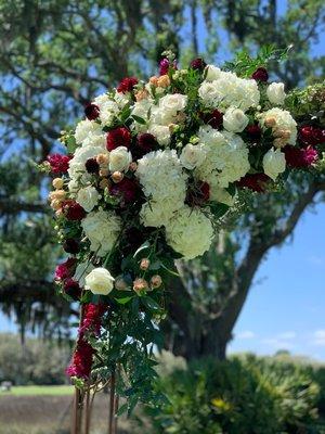 Details from an arbor at a gorgeous wedding in Fernandina Beach, Fl