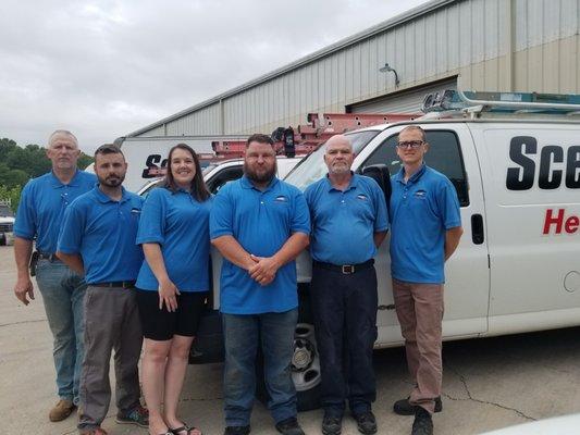 Scenic City Heating and AC technicians and team.