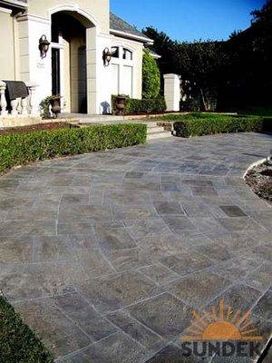 Sunstone driveway installation