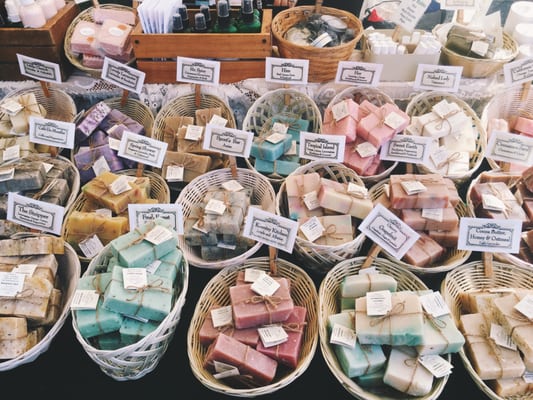 Handmade soaps.