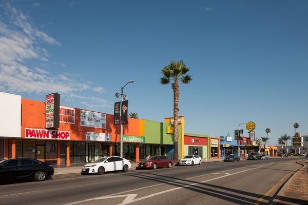 Shops Facing Van Nuys