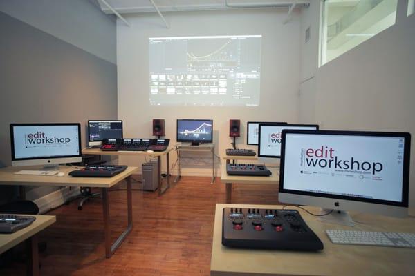 Our one of a kind state of the art classrooms offer our students the best hands-on experience for post production training in the world.