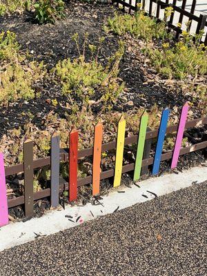 Crayon fence.