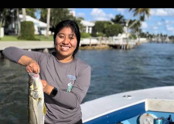 Army veteran and her first Snook