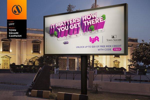 Lyft Billboard design.