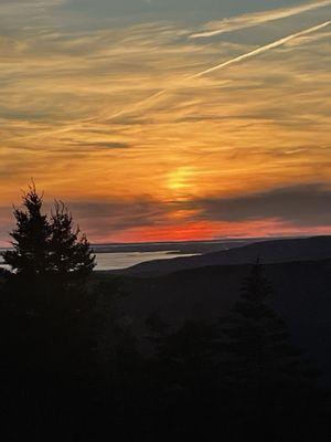 The color background for my business logo (Cadillac Mountain)