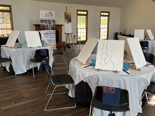 Mobile Paint and sip party fun with BE! Creative Arts Center. Have you booked your party yet?