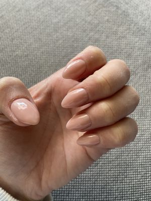 UV gel manicure (few days old)