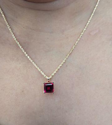 Ruby necklace.