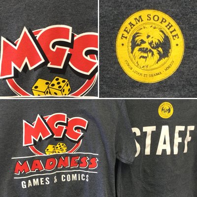 Madness Games and Comics Staff Shirts