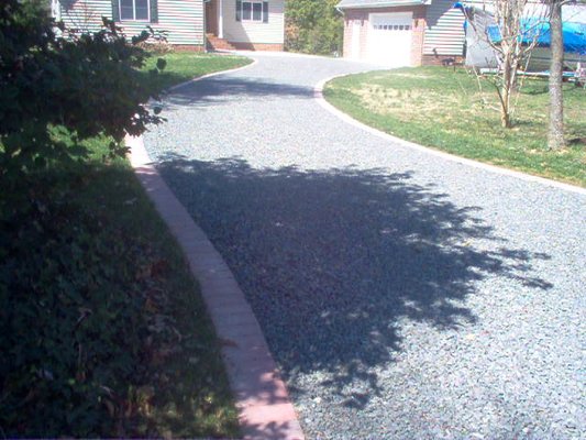 Driveway Transition with Paver Boarder