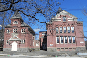 The old school building on Harrison Street is the home of the Wyoming County Historical Society.