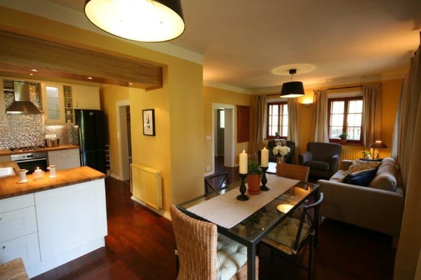 Beautifully renovated interior of 100 year old Bela Luna cottage -sleeps 5 http://emcomanagement.com/sloveniabelaluna