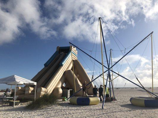 Slide on the sand; Treasure Island