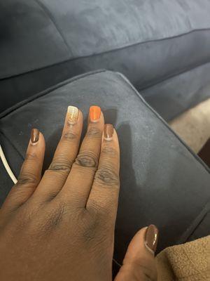 Autumn nails 2 weeks later