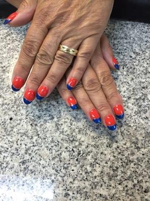 Great job on my Gator nails by Kim!!