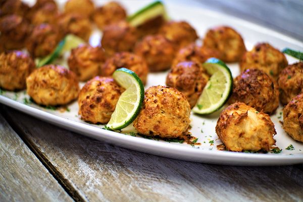 Baked Salmon Meatballs - Appetizers