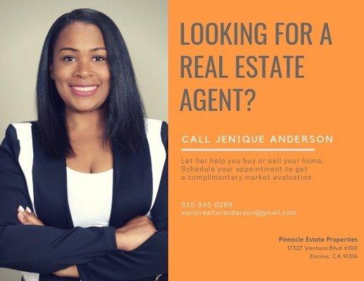 Jenique Anderson, your SoCal Realtor!  Committed to serving you and your real estate needs!