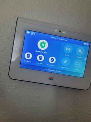 ADT protection system tablet