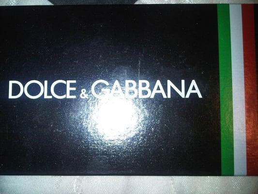 Dolce and Gabbana box from Sunglass Hut