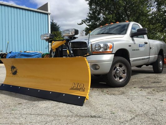 Fisher HD2 Snowplow On Dodge Ram - https://www.centralparts.com/category/snowplows/fisher