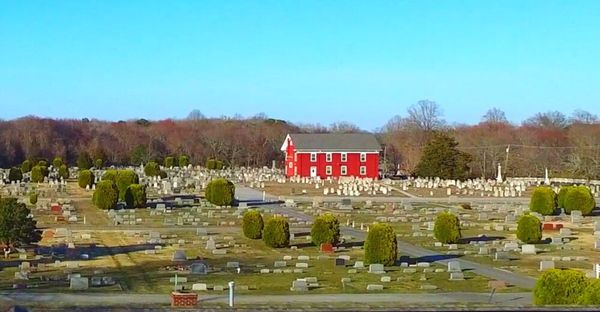 Cold Spring Cemetery is located on a beautiful 200-acre campus of expertly maintained grounds, including the historic red brick church.