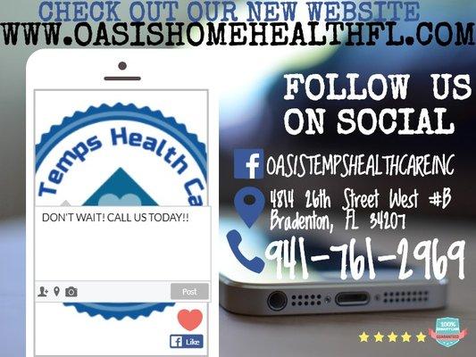 AD FOR OASIS TEMPS HOME HEALTH, INC