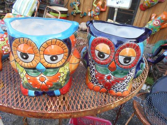 Talavera Owl pots