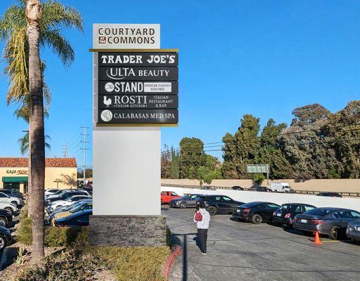 Retail shopping center branding and signage program.