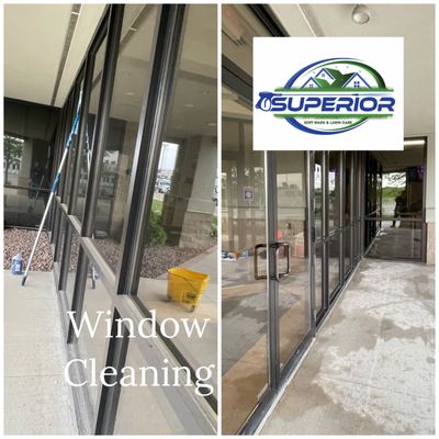 Exterior window cleaning