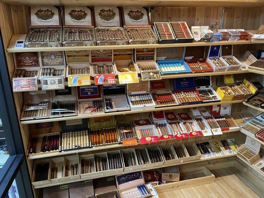 Our walk in Humidor- Cigar room.