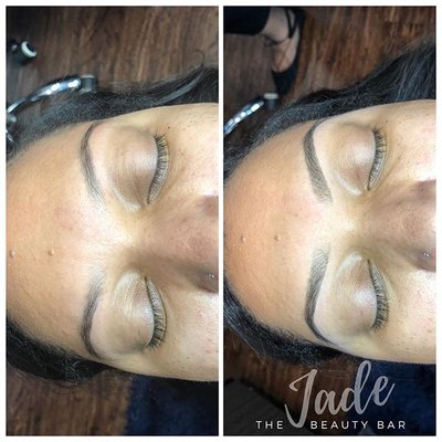 brow shaping and tinting