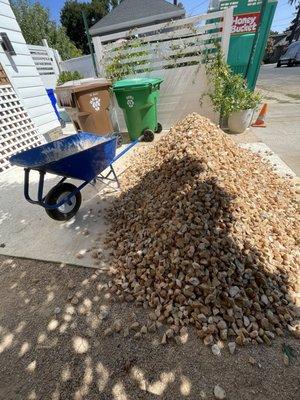 todays rock delivery 2 cubic yards