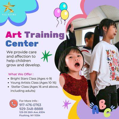 Join our Art Training Center and let your creativity shine!