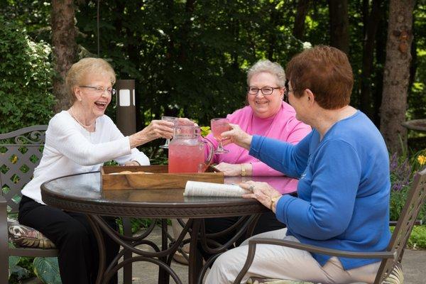 Fun with Friends! Our full time Activities Teams' put on the best events... and our residents love casual visits and games too!