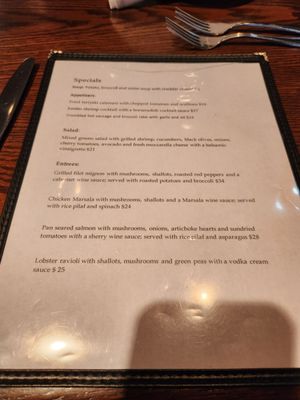 Menu specials 04/30/24