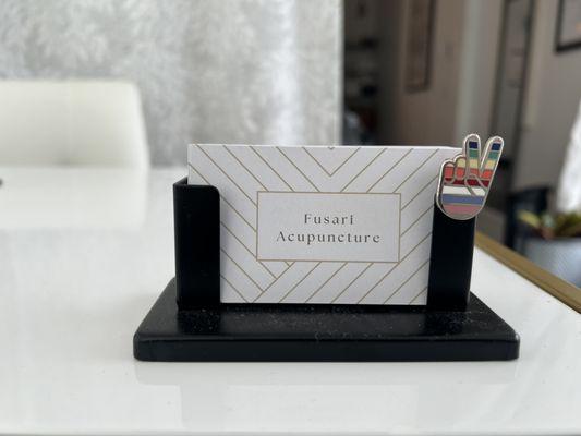 Fusari Acupuncture business cards