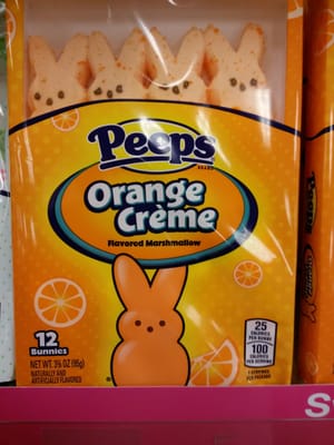 You have to SCREAM when you say PEEPS!  Glorious new orange cream flavored PEEPS... Because at CVS Health...your treats matter!