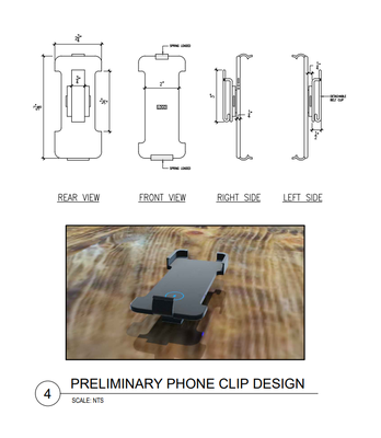 Preliminary Phone Clip Design