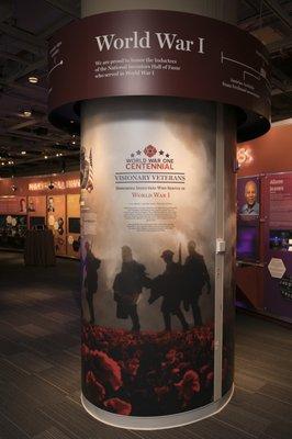 Our Visionary Veterans exhibit honors National Inventors Hall of Fame Inductees who served in WWI.