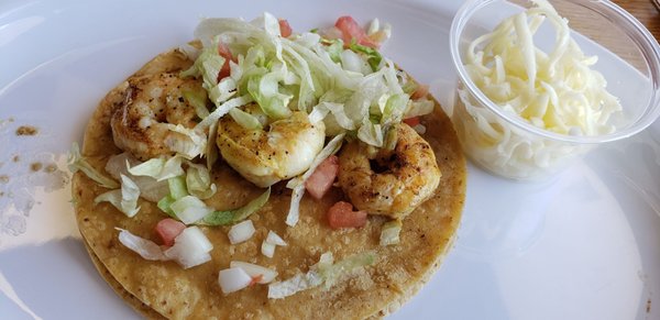 Shrimp Taco! Tasty treat, nice price!