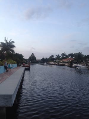 View off the dock at the back of house