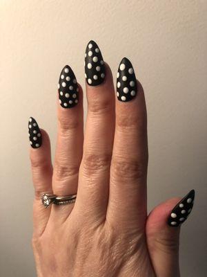 Nail art Apres gel extensions