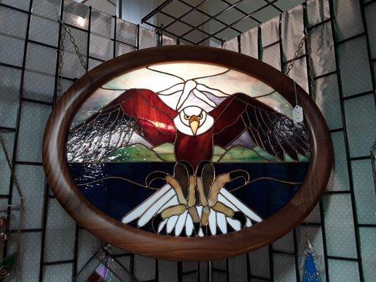 Stained Glass Eagle by Diane Stark Kennedy