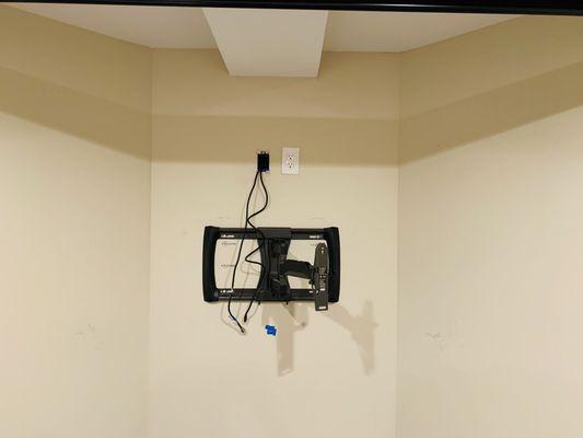 TV mount installation