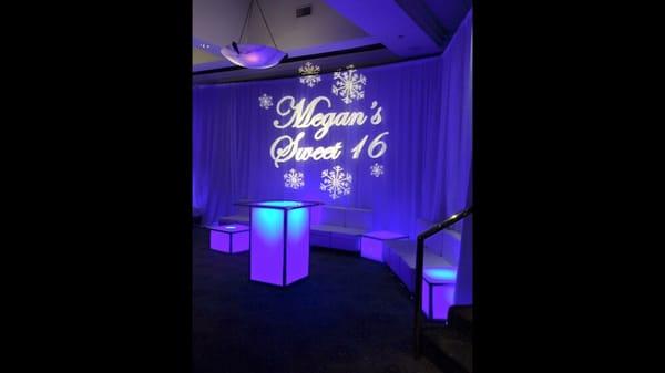 Custom Gobo - name in lights for any event!