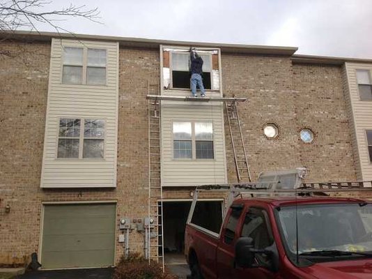 Window installation.