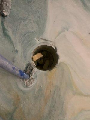 Epoxy down the drains