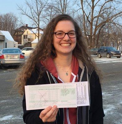 The big smile that goes along with getting your license!