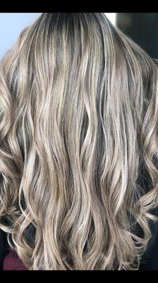 Highlights balayage effect